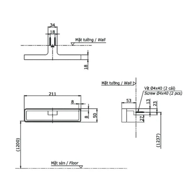 Vòng treo khăn G YTT902V | Thiết Bị Vệ Sinh TOTO